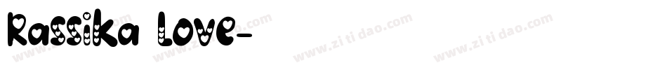Rassika Love字体转换